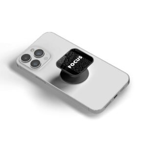 Minimal Square Pop Socket – Matte Black