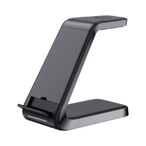 Foldable Desk Phone Stand – Matte Black
